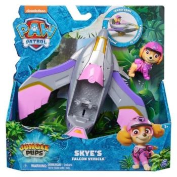 Masinuta cu figurina Paw Patrol - Masina avion a lui Skye