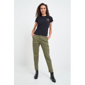 Pantaloni crop cargo