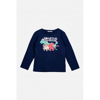 Bluza de bumbac cu imprimeu