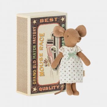 Jucarie maileg, Big sister mouse in matchbox