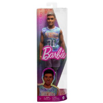 Papusa Barbie Ken Fashionistas With Prosthetic Leg Wearing Los Angeles Jersey & Purple Shorts (hjt11)