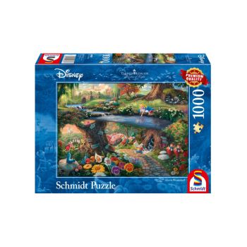 Puzzle Schmidt Thomas Kinkade Disney Alice In Wonderland 1000pc (sch9636)