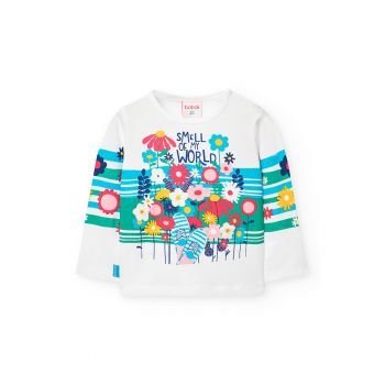 Bluza de bumbac cu imprimeu floral