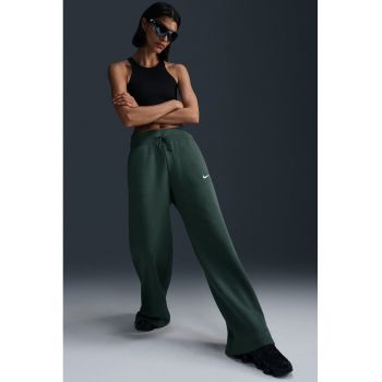 Pantaloni de trening cu croiala ampla si talie inalta Phoenix