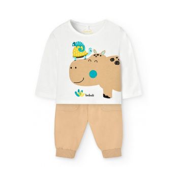 Set de bluza cu imprimeu si pantaloni