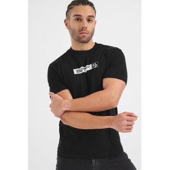 Tricou slim fit cu logo