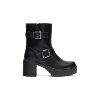 Botine dama - 590559 - Sintetic/Textil - Negru -