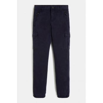 Pantaloni cargo cu model uni