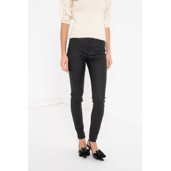 Pantaloni skinny de piele ecologica Callie