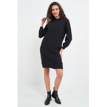 Rochie-pulover lejera cu torsade