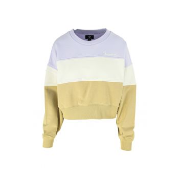 Bluza Color Blocked Chainstitch Crew