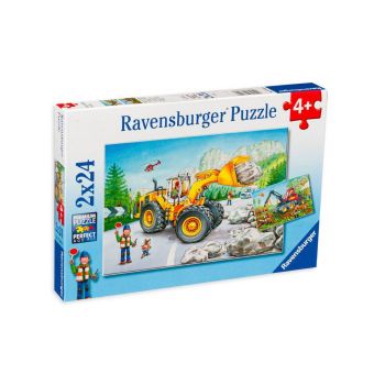 Puzzle Ravensburger Digger At Work 2x24pc (07802)