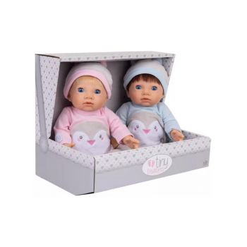 Tiny Treasures Baby Penguin Twin Doll Set (30544)