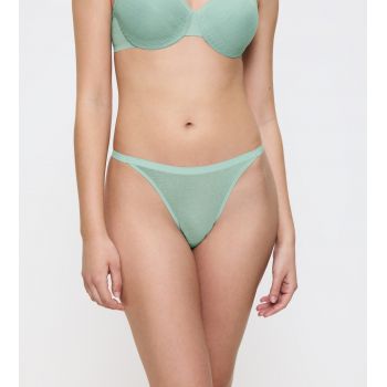 TRIUMPH SIGNATURE SHEER Chilot string verde