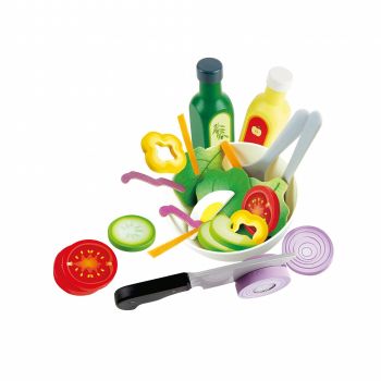 Jucarie din lemn - Set salata (39 piese)