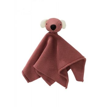 Jucarie doudou Dachsy rose, din bumbac organic