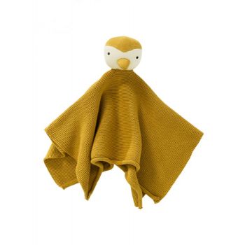 Jucarie doudou Pinguin, din bumbac organic