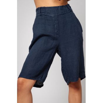 Pantalon Scurt din 100% In Navy 12866