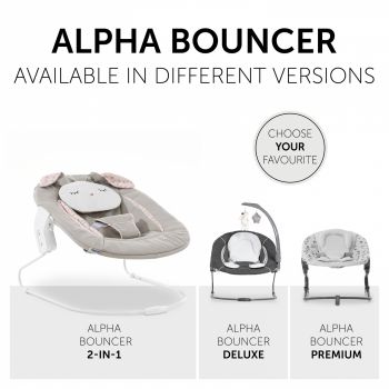 Sezlong Alpha Bouncer 2in1, Powder Bunny Beige Bloom