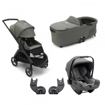 Sistem de calatorie 3 in 1 Bugaboo Dragonfly Black Forest Green