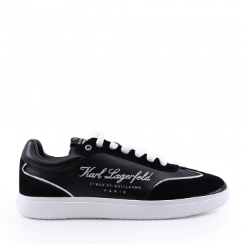 Sneakers femei Karl Lagerfeld Atlas Hotel Kapri Lo Lace negri din piele 2059DP63822N