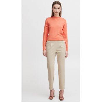 Pantaloni dama - 301709749 - Poliester - Bej