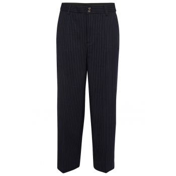 Pantaloni dama - 302056323 - Poliester - Albastru marin