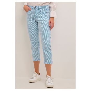 Pantaloni dama - 302097135 - Bumbac - Albastru