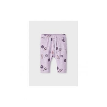 Pantaloni lungi - 300966167 - Bumbac - Violet