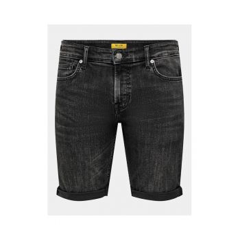 Pantaloni scurti barbati - 303460792 - Negru - Bumbac