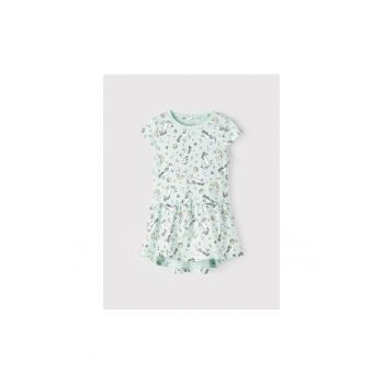 Rochie fete - 300962534 - Bumbac - Verde