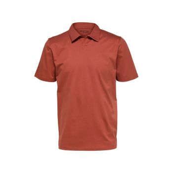 Tricou polo barbati - 301857068 - Bumbac organic - Rosu