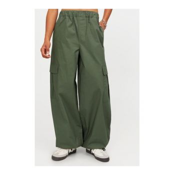 Pantaloni dama - 14871 - Bumbac - Verde