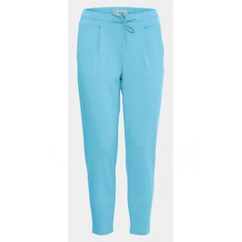 Pantaloni dama - 303575236 - Albastru - Poliester