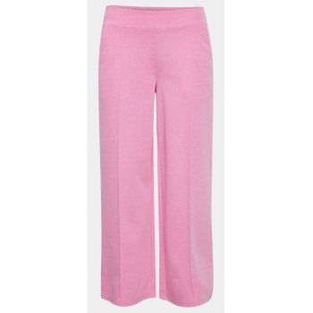 Pantaloni dama - 303575540 - Roz - Bumbac