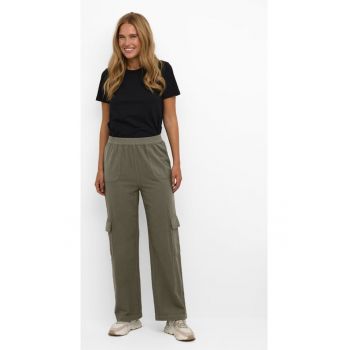 Pantaloni dama - 99472 - Verde - Bumbac