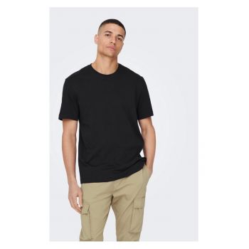 Tricou barbati - 47458 - Bumbac - Negru