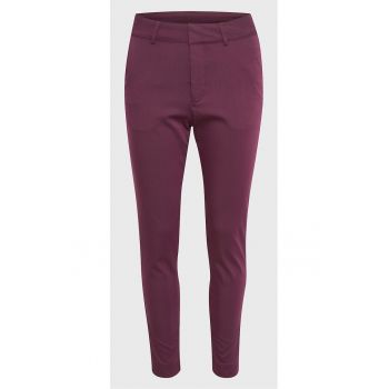 Pantaloni dama - 301055617 - Poliester - Claret