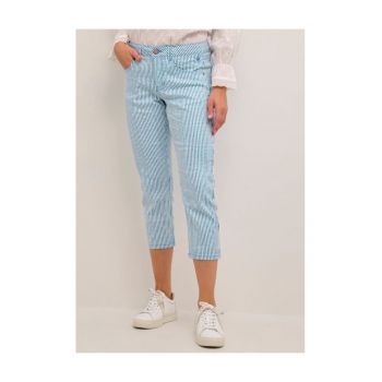 Pantaloni dama - 97135 - Bumbac/Poliester - Albastru