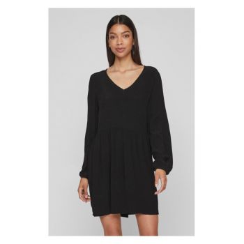 Rochie - 88121 - Viscoza - Negru