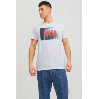 Tricou din bumbac organic cu decolteu la baza gatului Corp