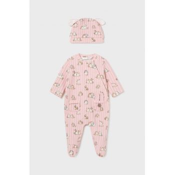 Mayoral Newborn costum bebe culoarea roz, 2790