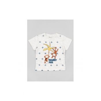 Tricou copii - 302714919 - Bumbac - Bej