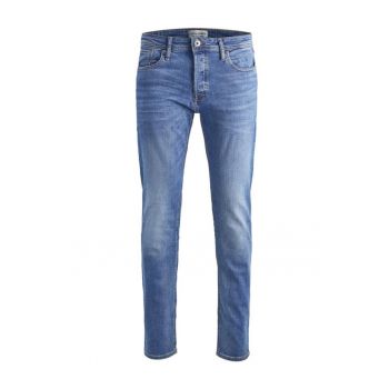 Blugi Barbati Jack&Jones TIM1 din Bumbac - Denim Albastru deschis