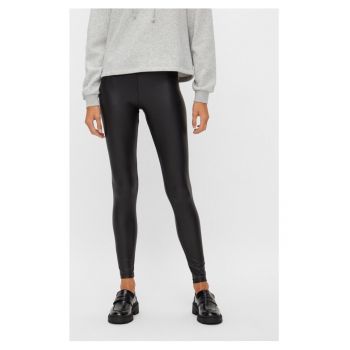 Pantaloni dama - 64086 - Piele ecologica - Negru