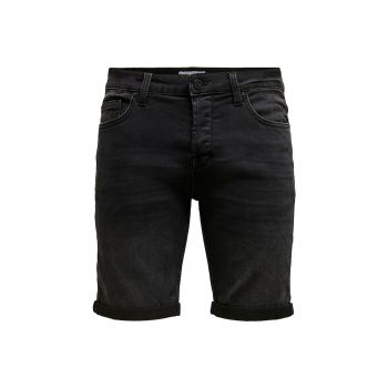 Pantaloni scurti slim fit din denim