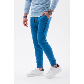 Pantaloni sport cu detalii contrastante