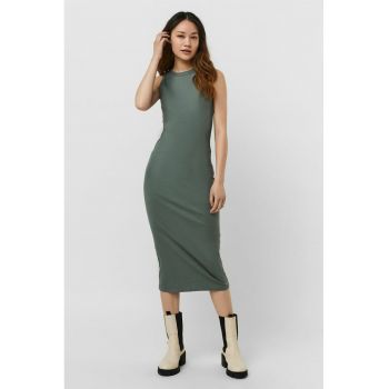 Rochie midi din amestec de bumbac organic