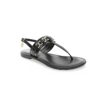 Sandale dama - 302825219 - Piele naturala - Negru