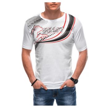 Tricou cu imprimeu S1849 - Pentru barbati - Bumbac